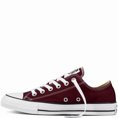 Converse Chuck Taylor All Star Classic Low Tops Mens - Burgundy Shoes (407PFJGZ)